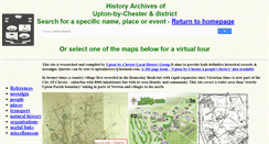 Desktop Screenshot of historyofuptonbychester.org.uk